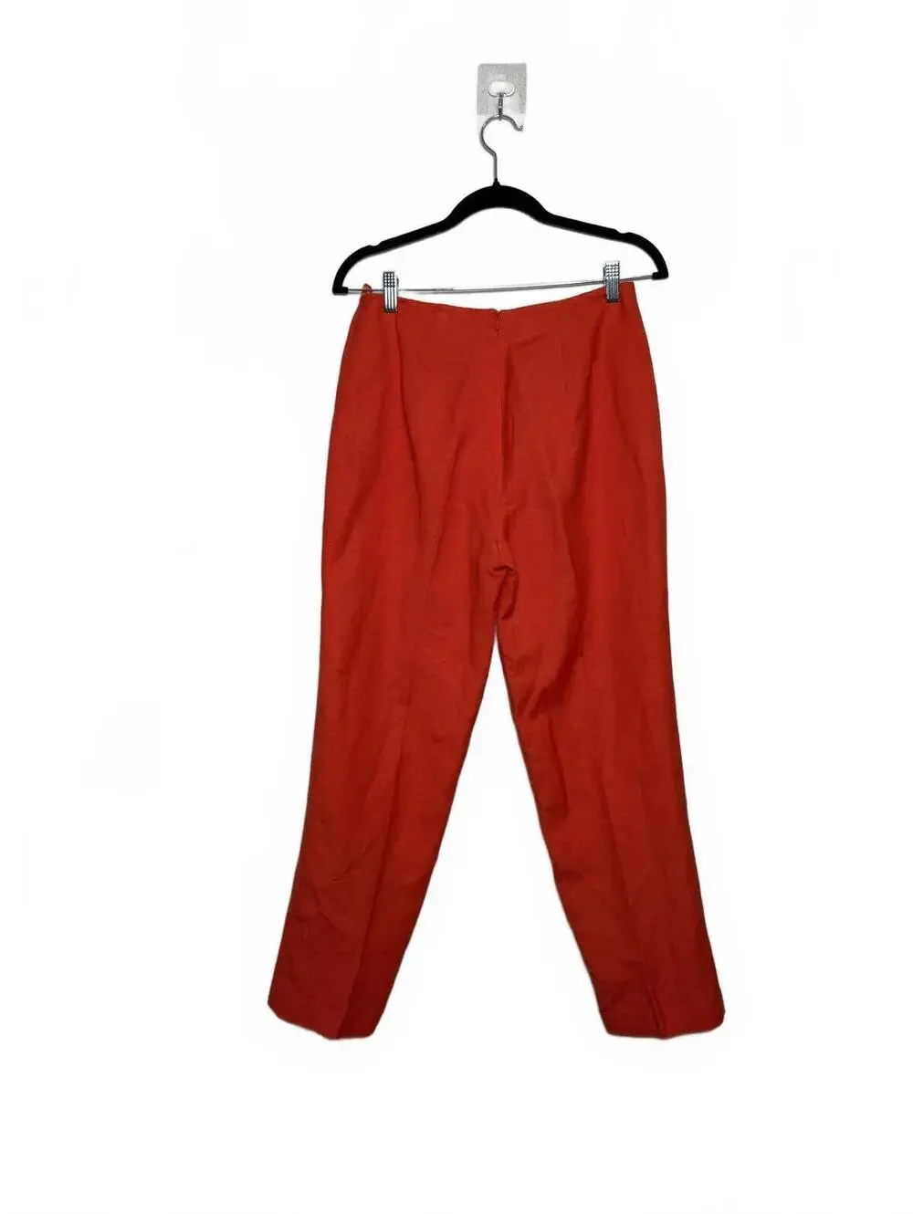 Vintage 90s Cropped‎ Orange Linen Blend Pants Size 8/ medium